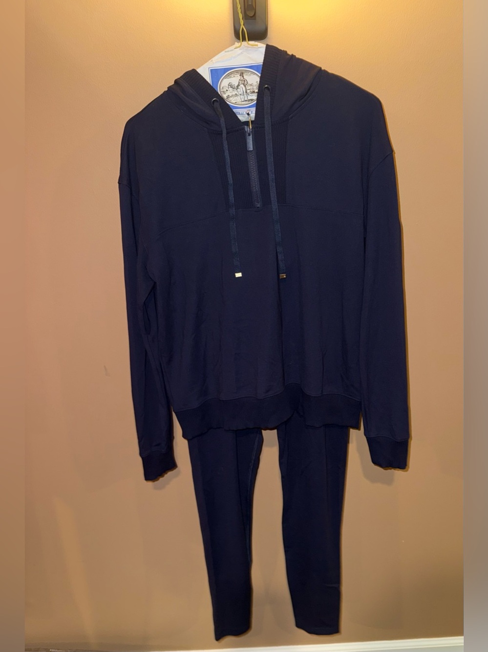Travis Mathew Women's Navy Half-Zip Hoodie and Jogger Set
